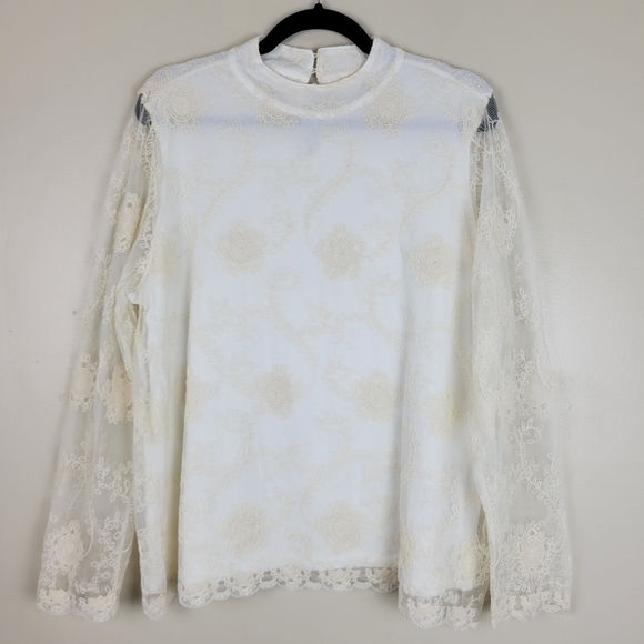 Chico's Lace Blouse - Picture 3 of 11